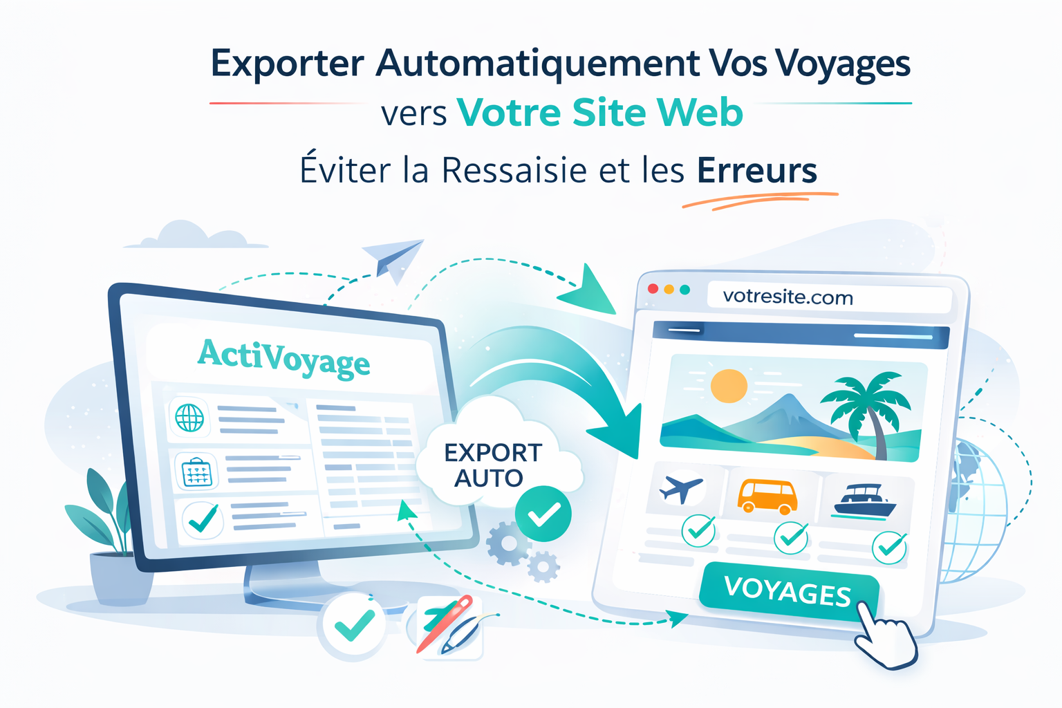 Export automatique : publier les voyages sur le site sans double saisie
