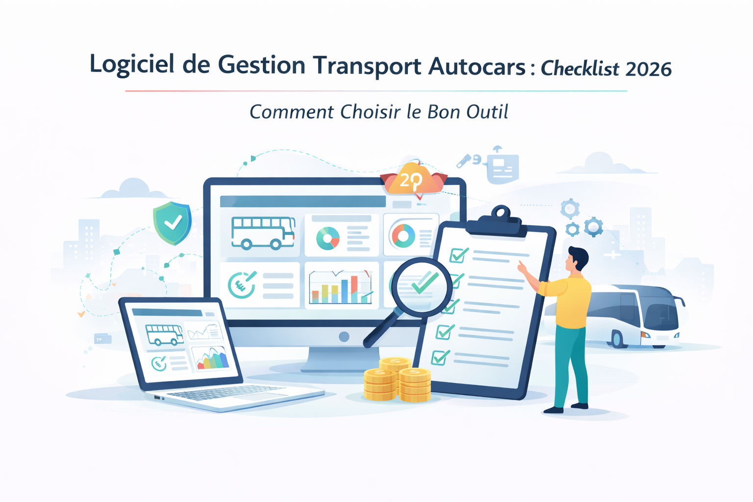 Checklist 2026 : choisir un logiciel de gestion transport autocars