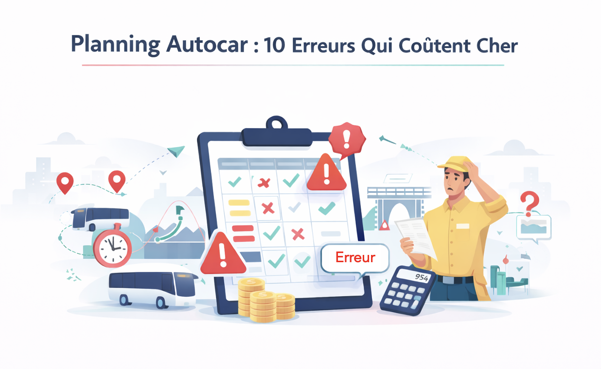 Planning autocar : erreurs d’exploitation à éviter (ActiCar)