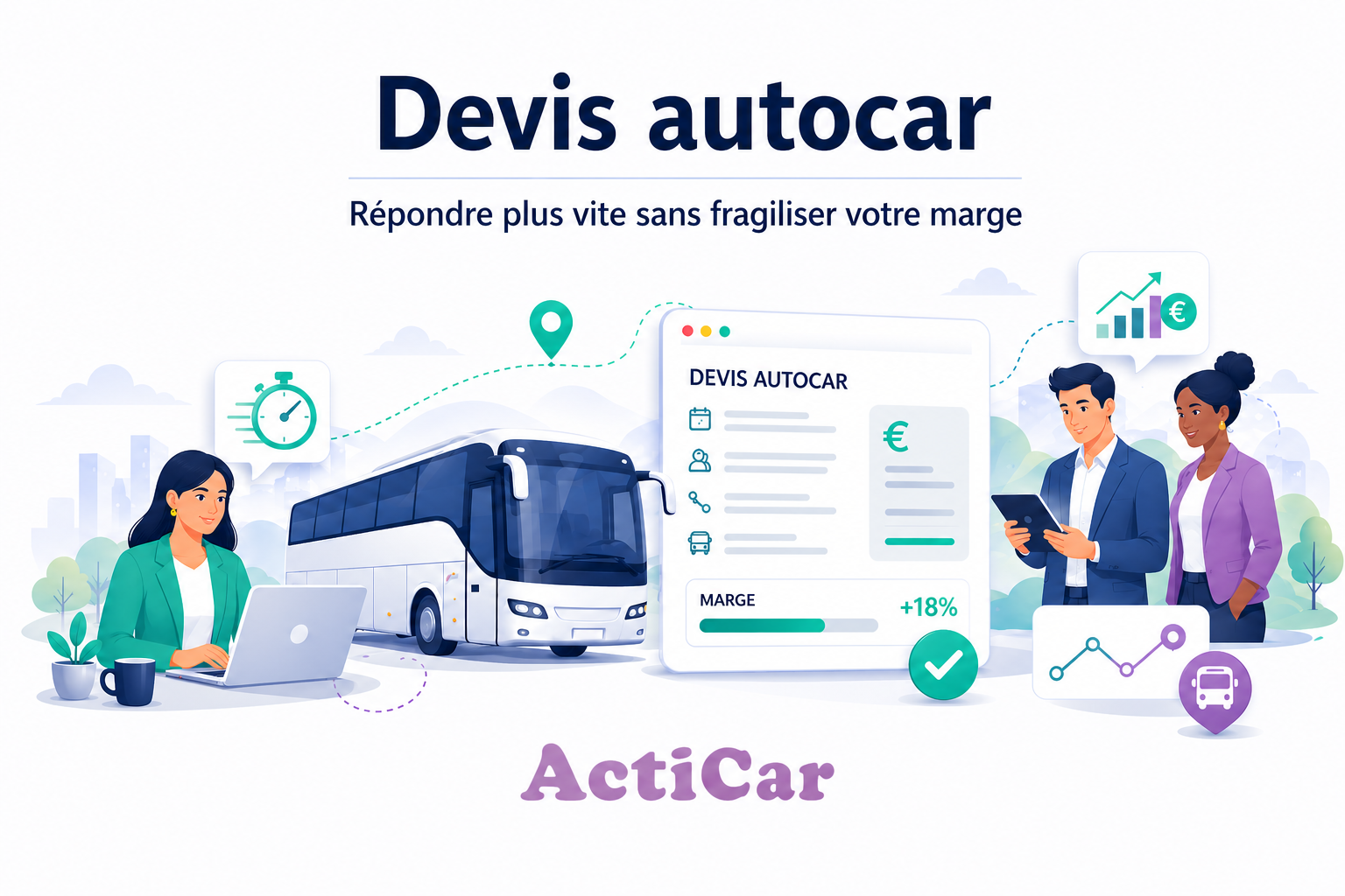 Devis autocar : une méthode plus rapide et plus fiable pour sécuriser la marge